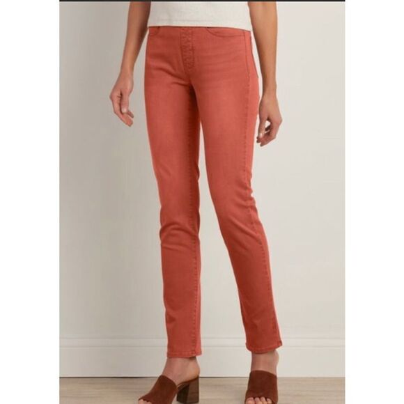 Soft Surroundings Metro Coral Pull On Pants XL - Picture 2 of 10